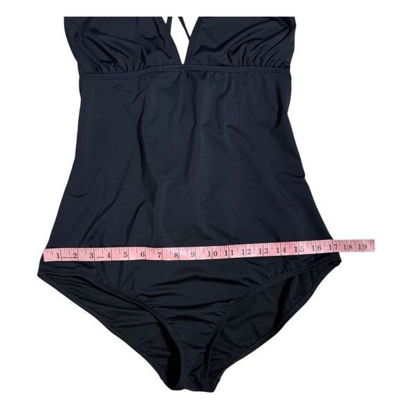 Athleta Black Criss Cross Strappy Back Moderate Coverage One Piece Swimsuit - Picture 12 of 12